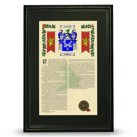 Guildefart Deluxe Armorial Framed - Black