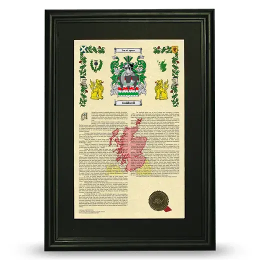 Guildwell Deluxe Armorial Framed - Black
