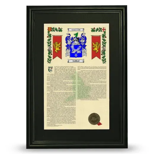Guilford Deluxe Armorial Framed - Black