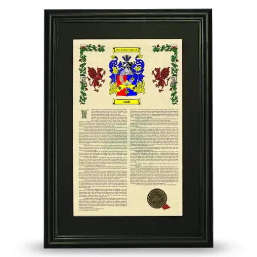 Guilt Deluxe Armorial Framed - Black