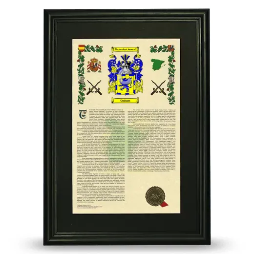 Guitars Deluxe Armorial Framed - Black