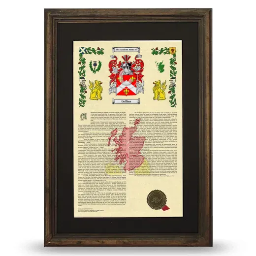 Gullins Deluxe Armorial Framed - Brown