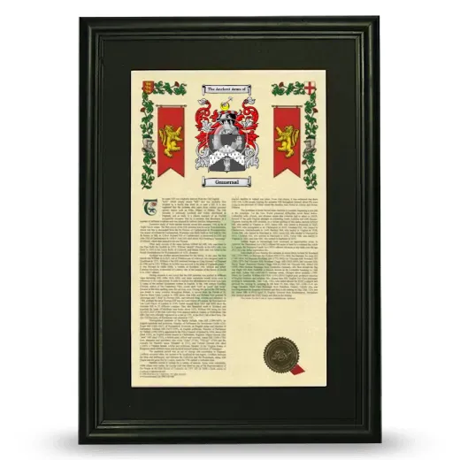 Gumersal Deluxe Armorial Framed - Black