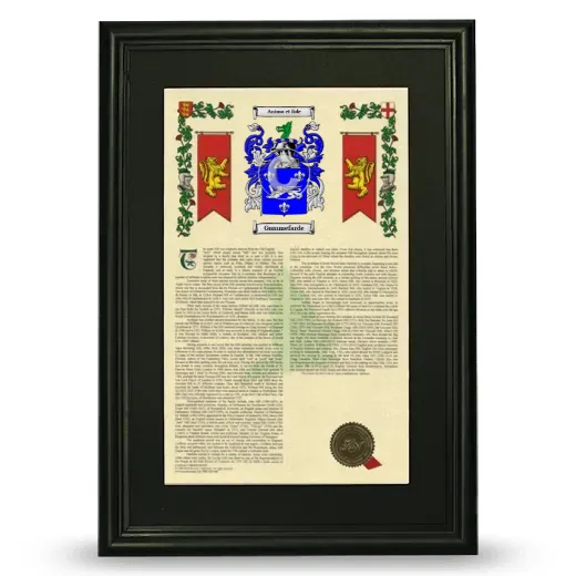 Gummefarde Deluxe Armorial Framed - Black