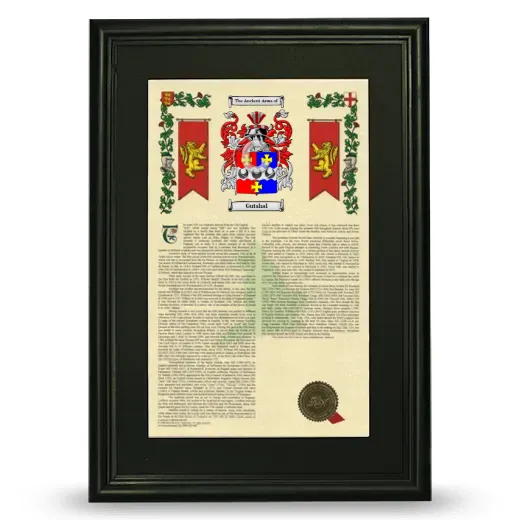 Gutshal Deluxe Armorial Framed - Black