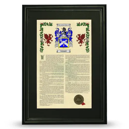 Gwinnett Deluxe Armorial Framed - Black
