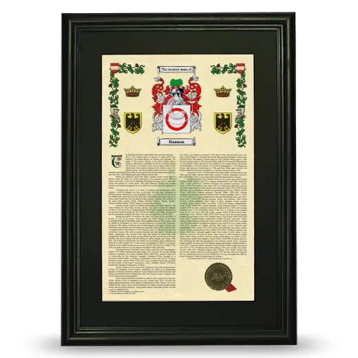 Haamm Deluxe Armorial Framed - Black