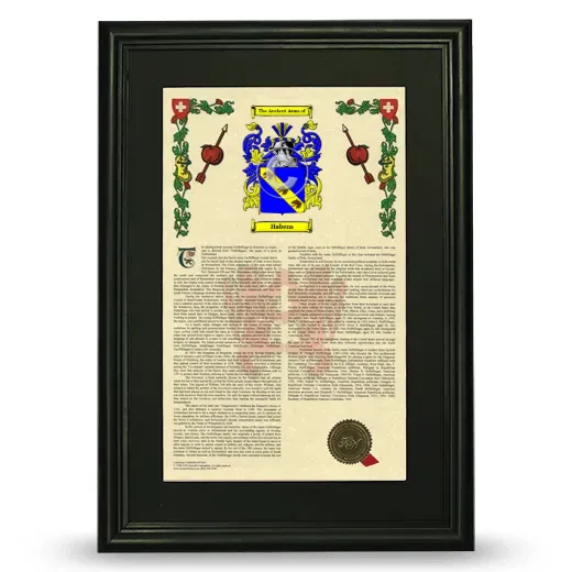 Habens Deluxe Armorial Framed - Black
