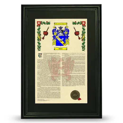 Haber Deluxe Armorial Framed - Black