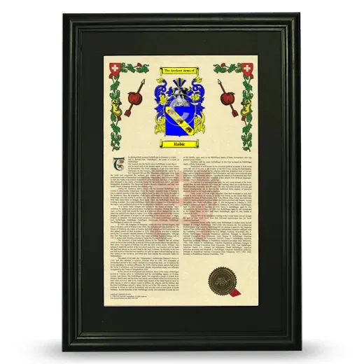 Habir Deluxe Armorial Framed - Black