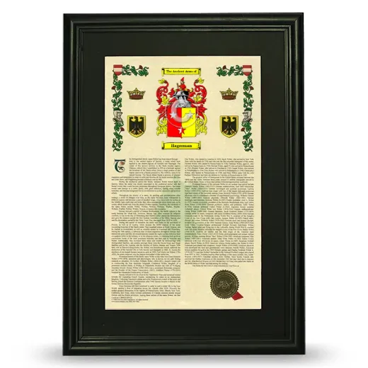 Hagerman Deluxe Armorial Framed - Black