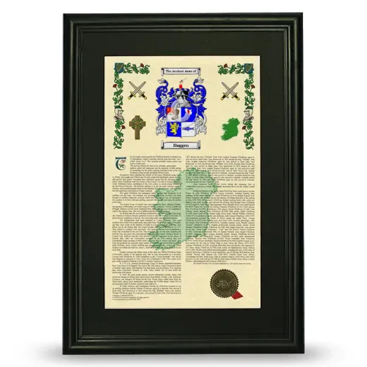 Haggen Deluxe Armorial Framed - Black