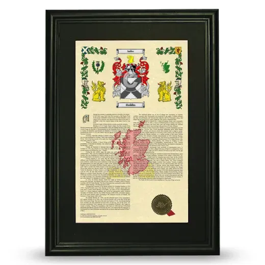 Haldin Deluxe Armorial Framed - Black