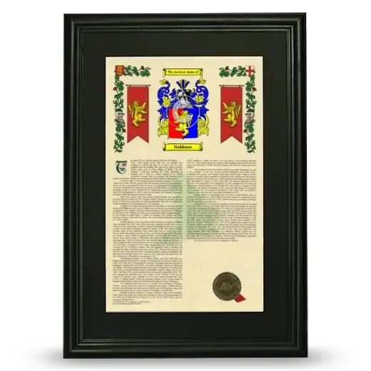 Haldome Deluxe Armorial Framed - Black