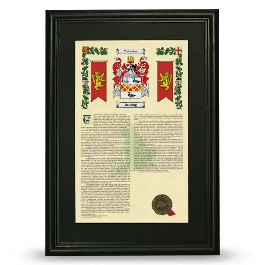 Hancing Deluxe Armorial Framed - Black