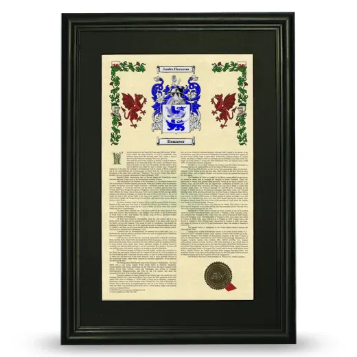 Hanmerr Deluxe Armorial Framed - Black