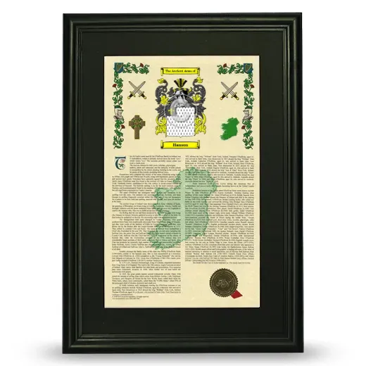 Hanson Deluxe Armorial Framed - Black