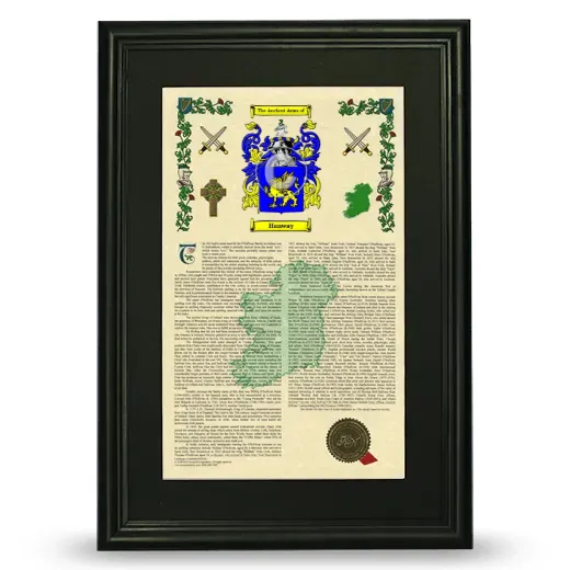 Hanway Deluxe Armorial Framed - Black