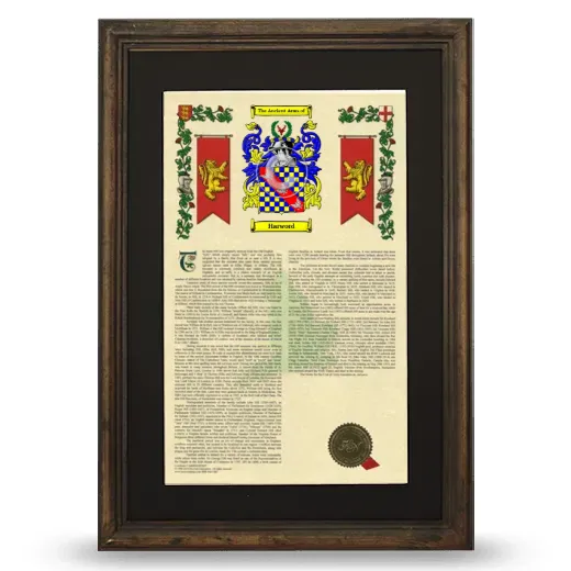 Harword Deluxe Armorial Framed - Brown