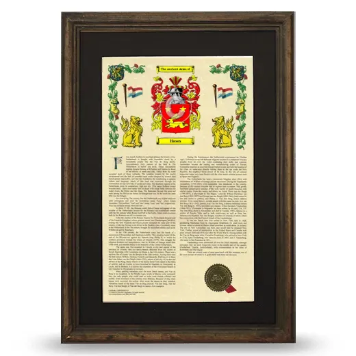 Hases Deluxe Armorial Framed - Brown