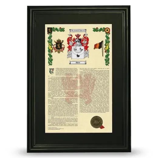 Have Deluxe Armorial Framed - Black