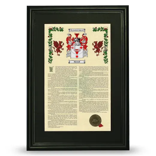 Haverd Deluxe Armorial Framed - Black