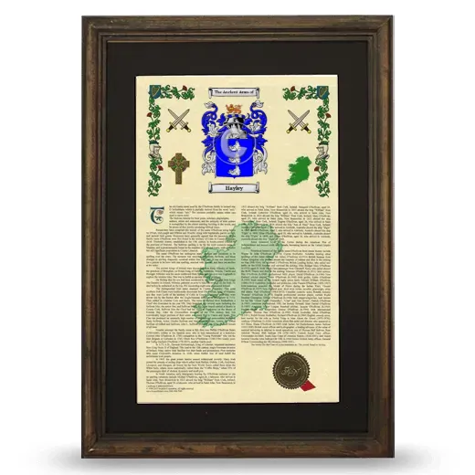 Hayley Deluxe Armorial Framed - Brown