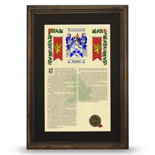 Haymaker Deluxe Armorial Framed - Brown