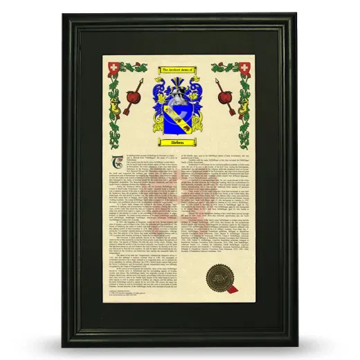 Heben Deluxe Armorial Framed - Black