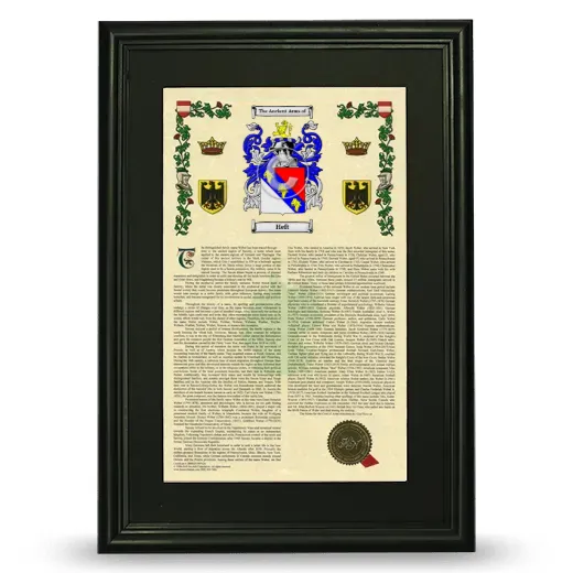 Heft Deluxe Armorial Framed - Black