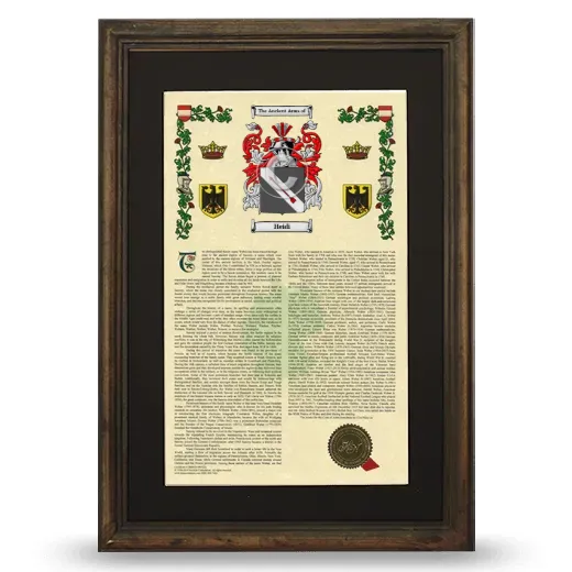 Heidi Deluxe Armorial Framed - Brown