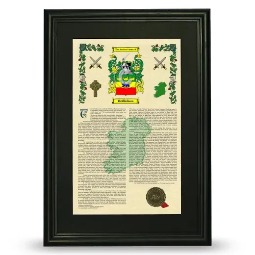 Heifferham Deluxe Armorial Framed - Black