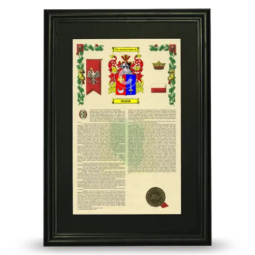Hejduk Deluxe Armorial Framed - Black