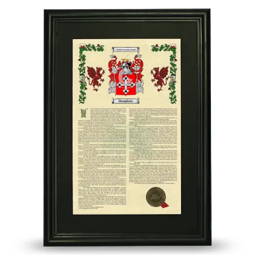 Hemphrey Deluxe Armorial Framed - Black