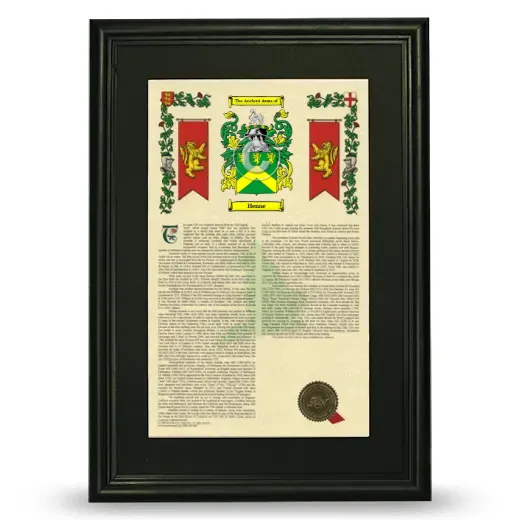 Henne Deluxe Armorial Framed - Black