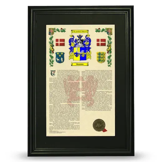 Henssen Deluxe Armorial Framed - Black