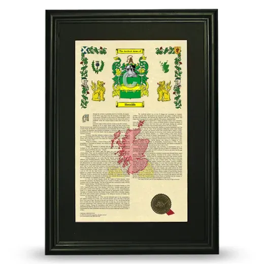 Heralds Deluxe Armorial Framed - Black