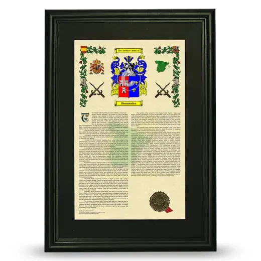 Hernández Deluxe Armorial Framed - Black