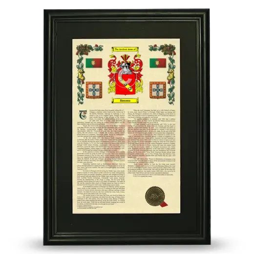 Herrera Deluxe Armorial Framed - Black