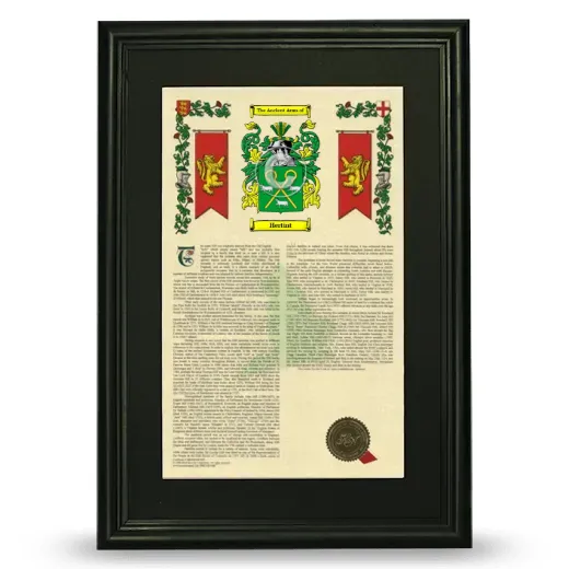 Hertint Deluxe Armorial Framed - Black