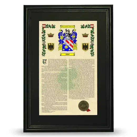 Hidel Deluxe Armorial Framed - Black