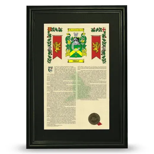 Hikfard Deluxe Armorial Framed - Black
