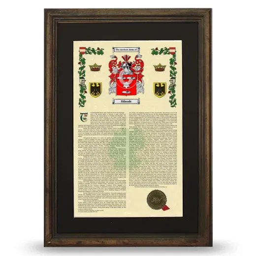 Hilands Deluxe Armorial Framed - Brown