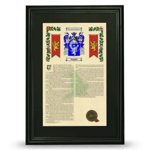 Hinglish Deluxe Armorial Framed - Black
