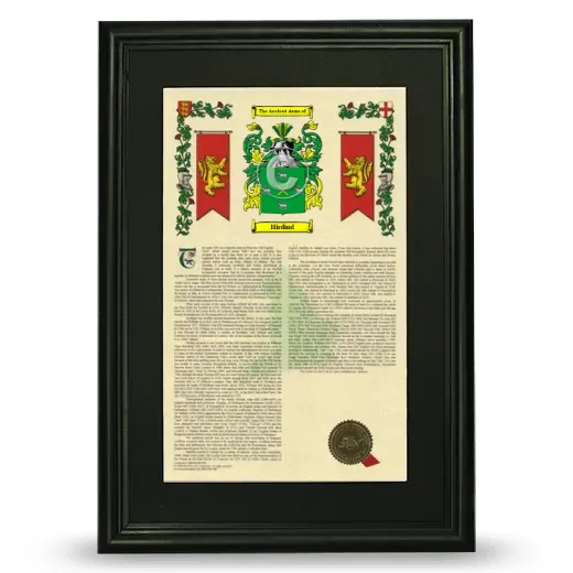 Hirdind Deluxe Armorial Framed - Black