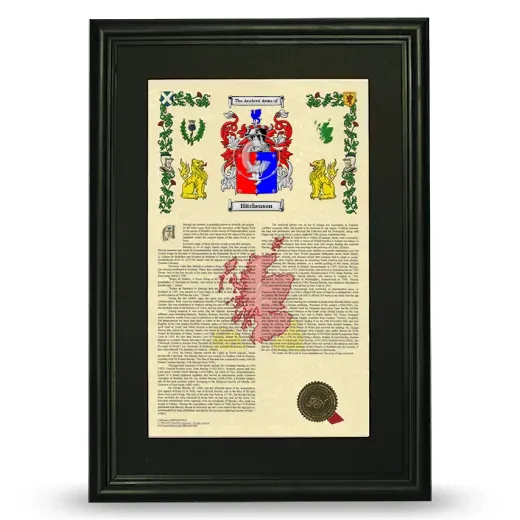 Hitchenson Deluxe Armorial Framed - Black