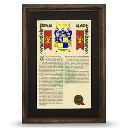 Hodely Deluxe Armorial Framed - Brown