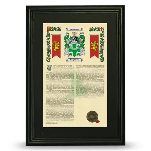 Hodgkison Deluxe Armorial Framed - Black