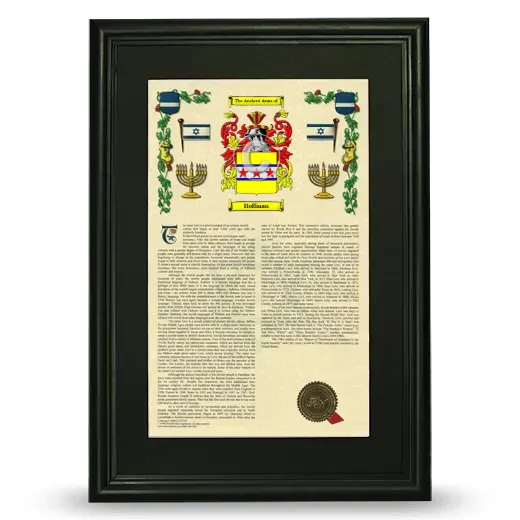 Hoffman Deluxe Armorial Framed - Black