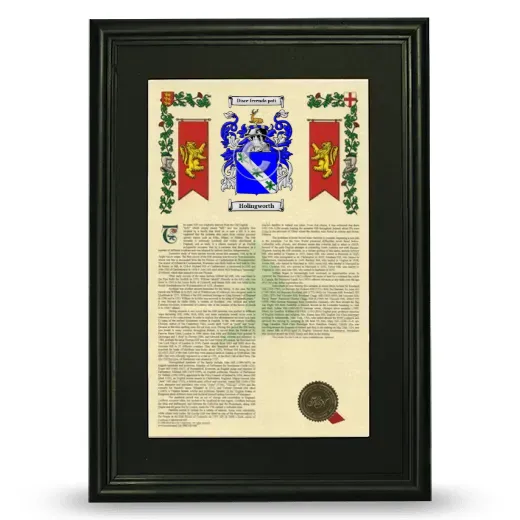 Holingworth Deluxe Armorial Framed - Black